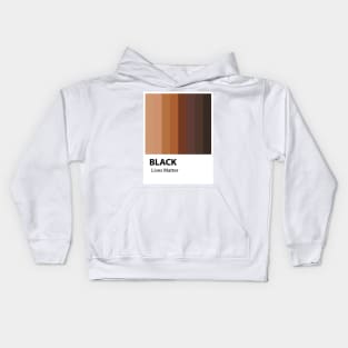 Shades of Black Kids Hoodie